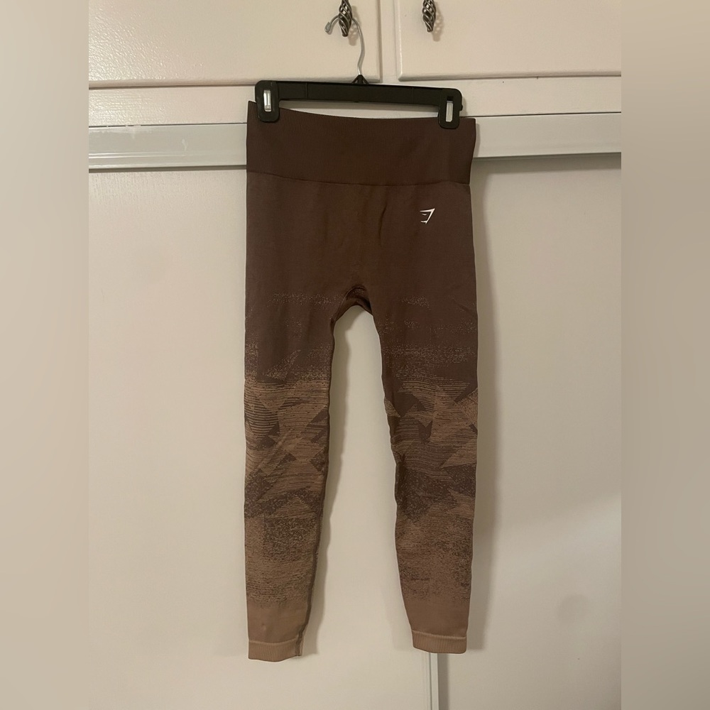 Brown ombré leggings from gymshark worn once